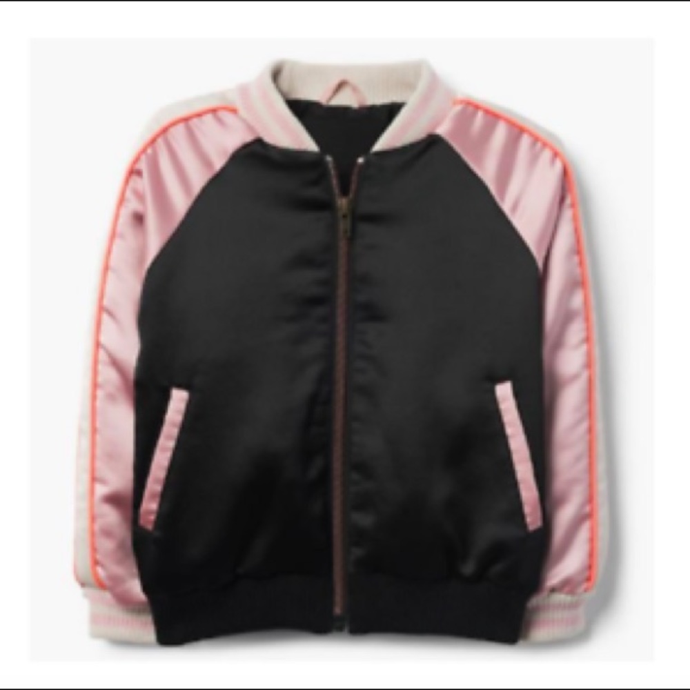 Gymboree Girls pink bomber jacket